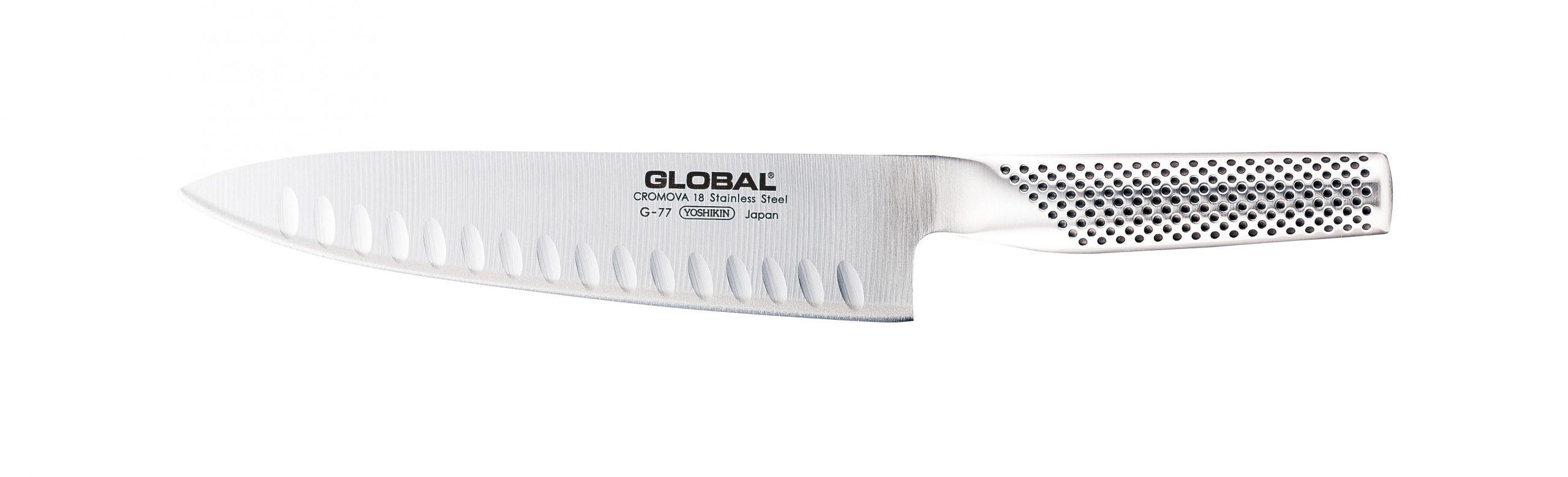 סכין שף חריצים GLOBAL G77